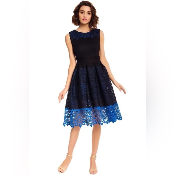 Maje Russe Honeycomb Knit And Guipure Dress Size 1 Retail $665 - Picture 2 of 8